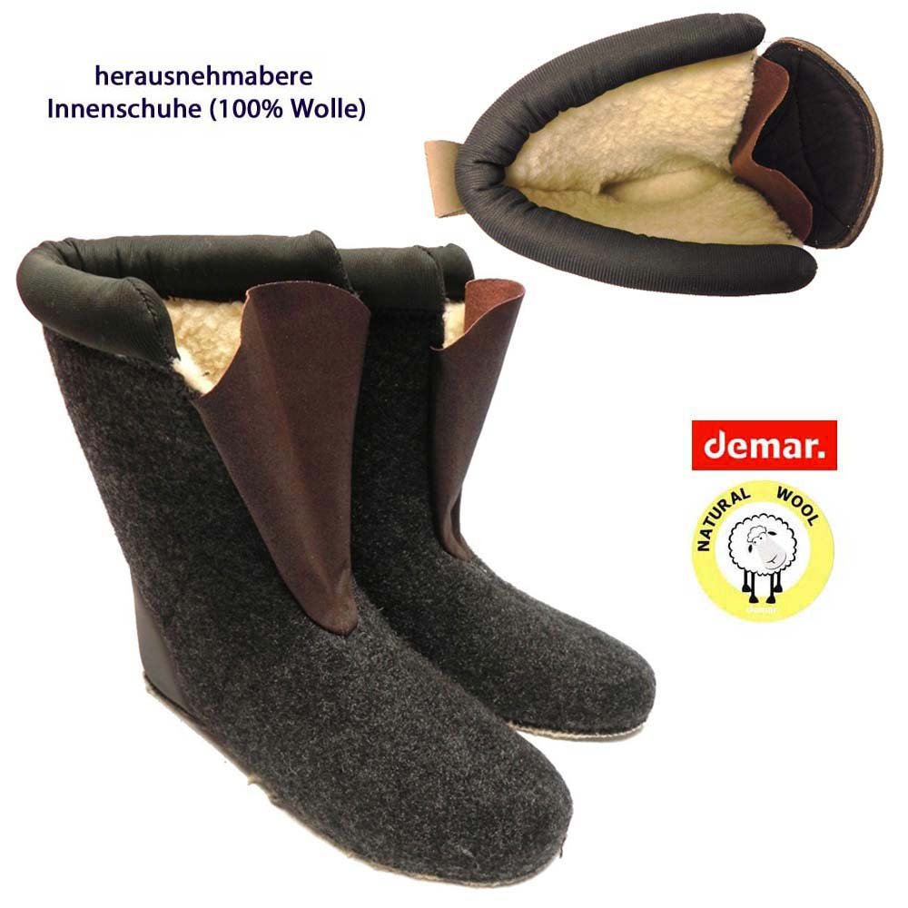 DEMAR CARIBOU PRO - Stivali termici da caccia, foderati in lana
