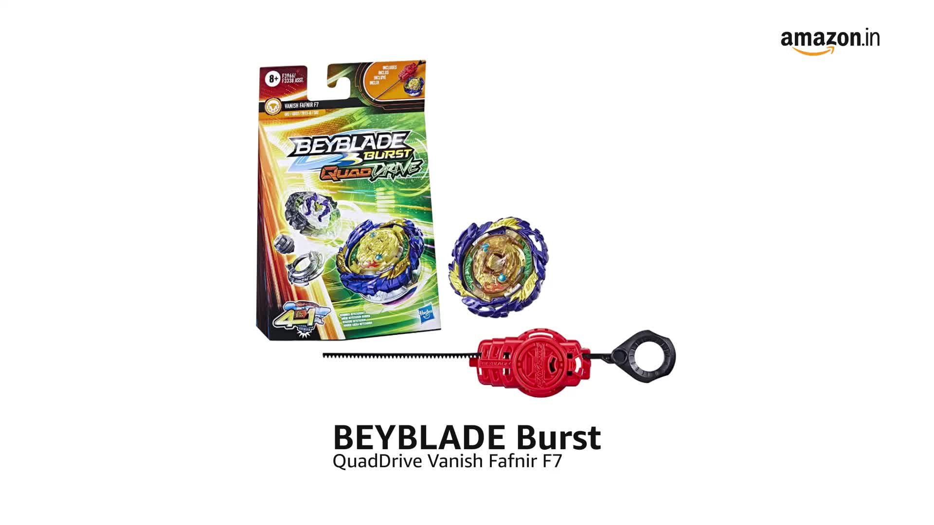 Buy BEYBLADE Burst QuadDrive Vanish Fafnir F7, Original Beyblade