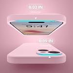 Magnetic for iPhone 13 Case, Compatible with MagSafe, [Full Camera Protection][Screen Protector] Silicone Shockproof Protective Phone Case for iPhone 13 6.1", Chalk Pink