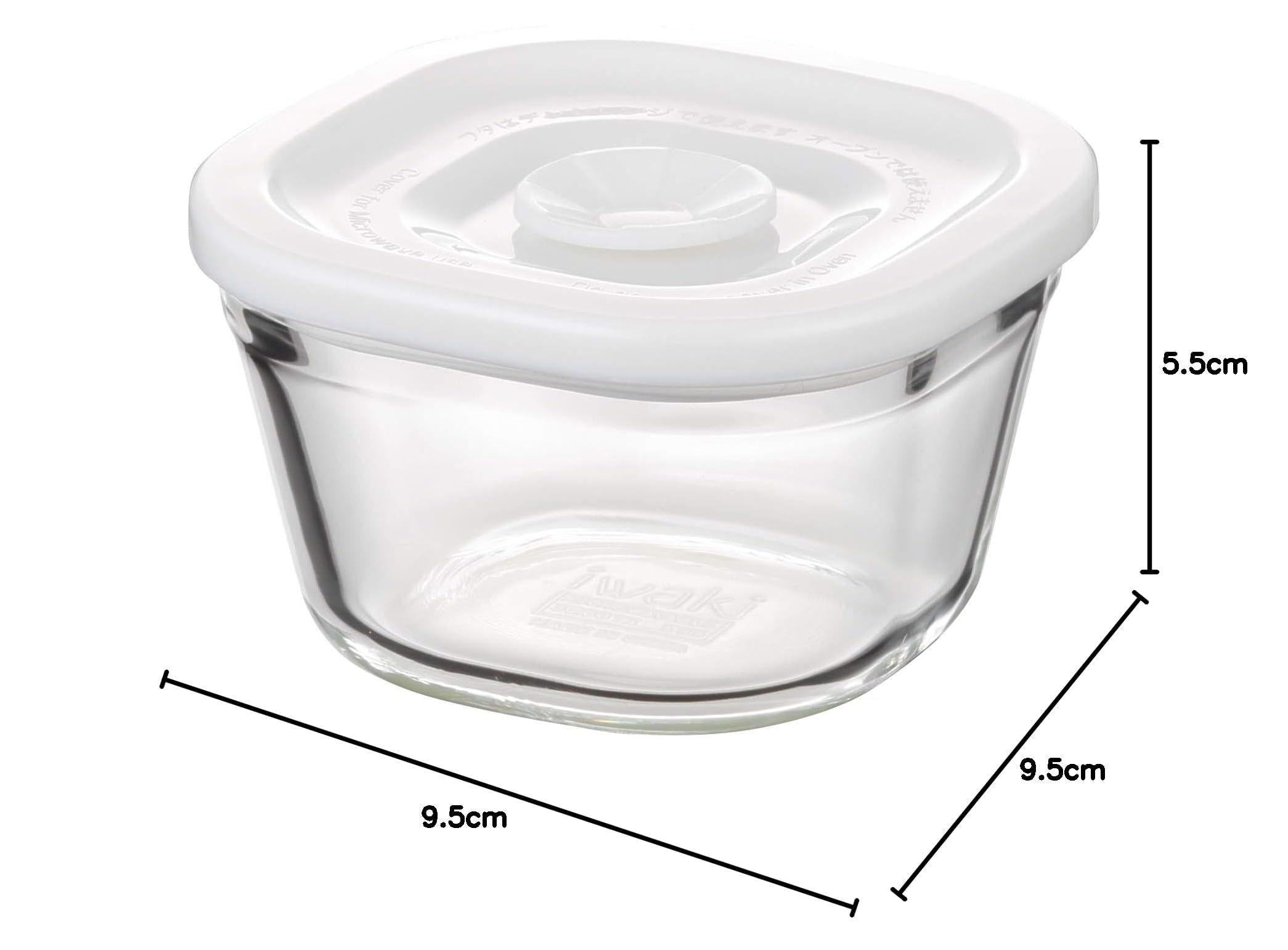 密閉食品保存容器 9点セット　IWAKI　イワキ　密封　蓋 Amazon｜iwaki(イワキ) 耐熱ガラス 密閉容器 ホワイト SS 径9.5×高5.5