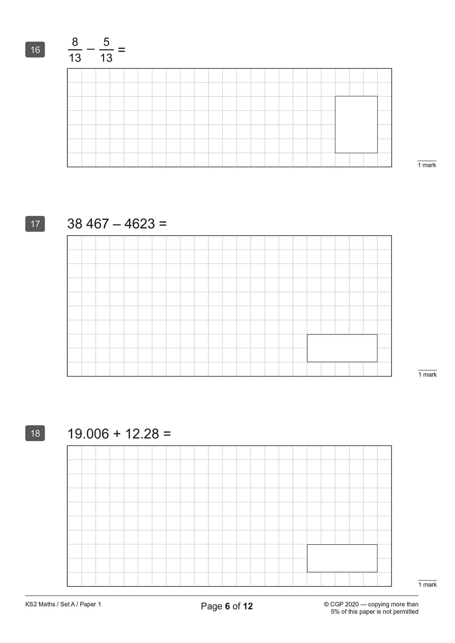 New KS2 Maths SATS Practice Papers: Pack 3 (for the tests in 2019) (CGP KS2 SATs Practice Papers) - Image 4