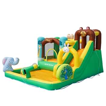 大特価！大型エアープール Amazon | OSJ 大型 プール エアー 遊具 滑り台 ビニールプール