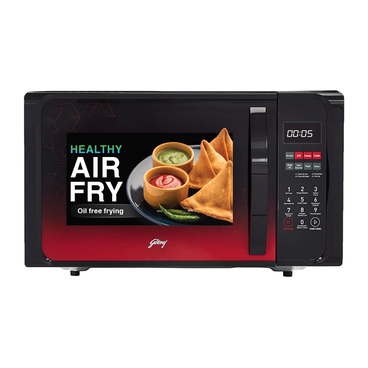 Godrej 23 L Convection Microwave Oven With Stainless Steel Cavity, Digital Display and 205 Instacook Receipes (GME 523 CF1 RM, Floral Black) (B07RY7Q5YV) Amazon Price History, Amazon Price Tracker