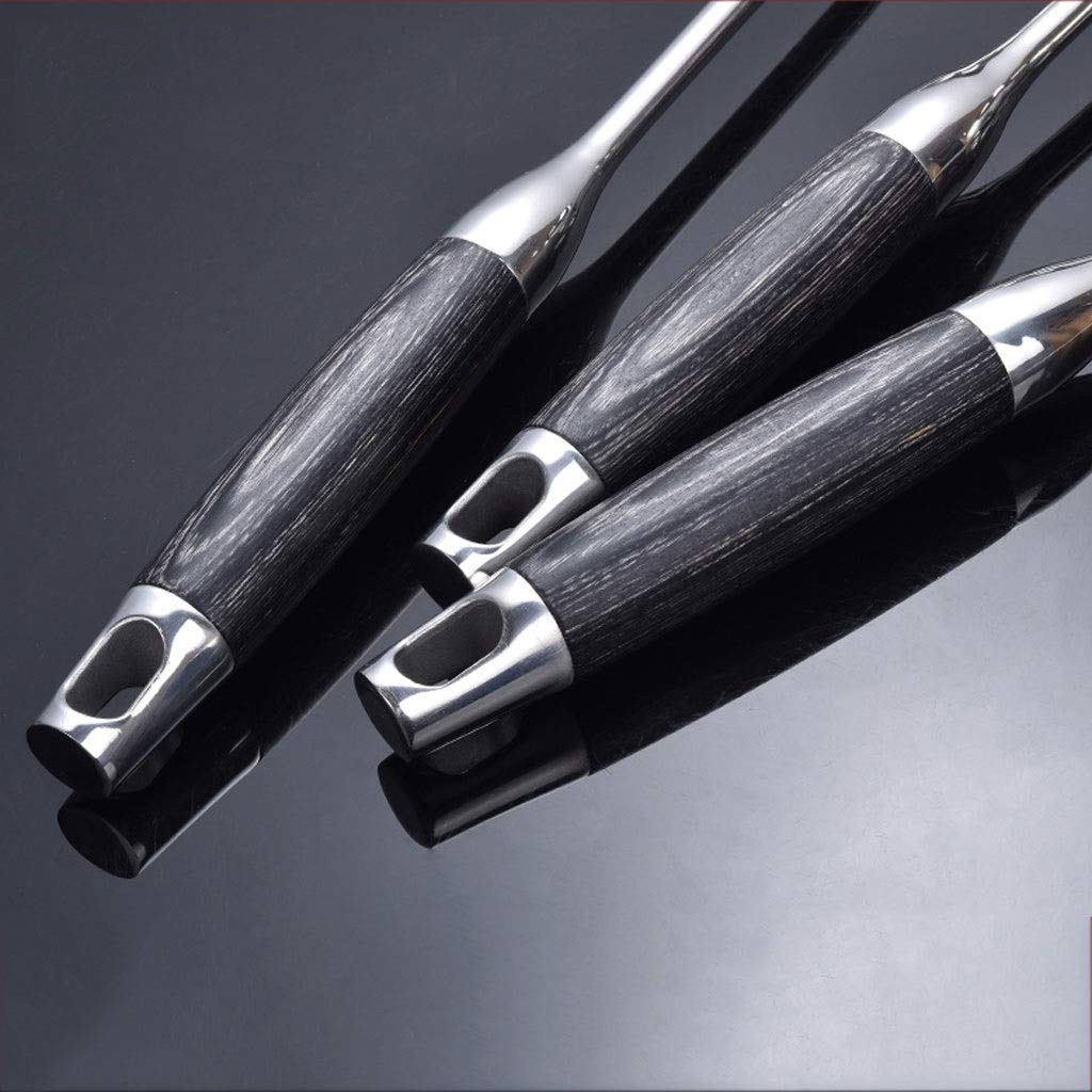 Manico in Legno di Grano Spatola in Acciaio Inossidabile Cucchiaio da minestra Pala per friggere Scolapasta Utensili da Cucina Set da Cucina per la casa Set di spatole