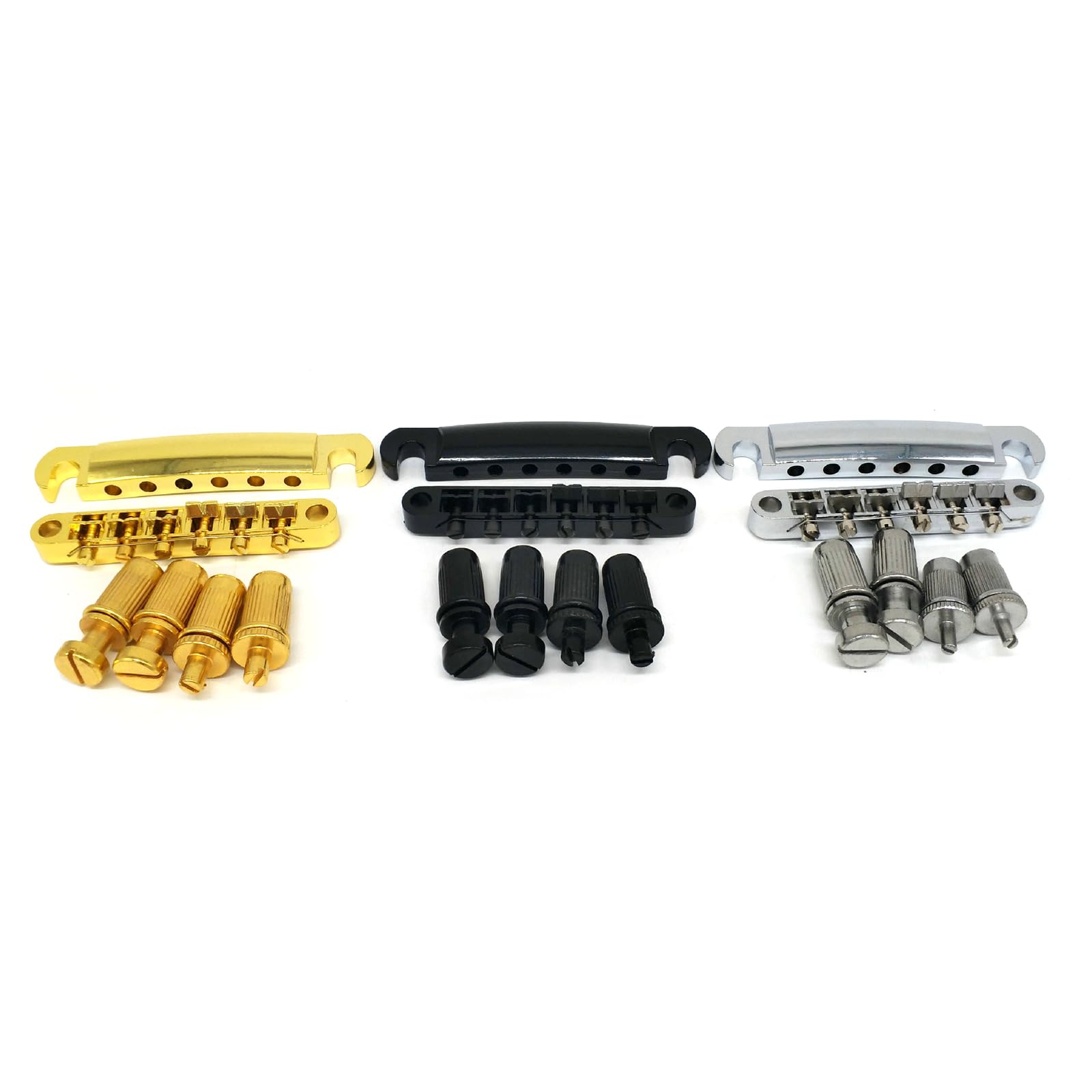 Ponte Tune-o-matic Per Chitarra Elettrica Con Rulli E Blocco - Oro GB-MRT-G - Stile Moderno - Foto 5