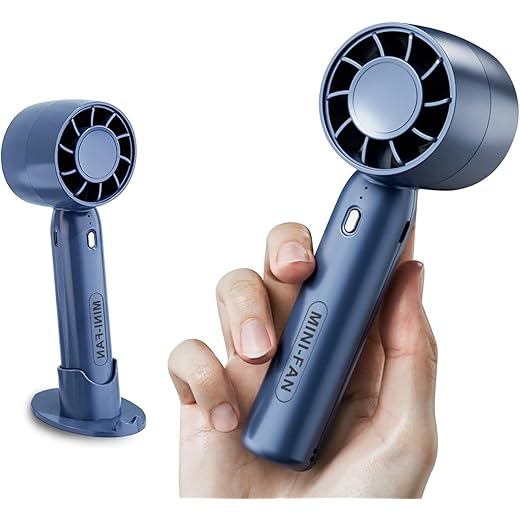 VOFFY Portable Mini Handheld Fan USB Rechargeable 5 Feathers