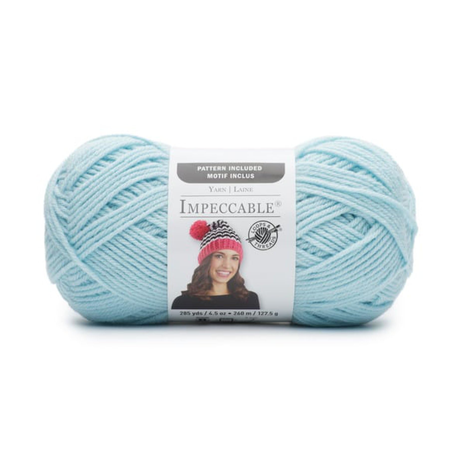 Impeccable Solid Yarn by Loops & Threads - Glacier