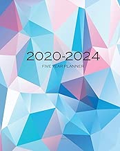2020-2024 Five Year Planner-Geometry:: 60 Months Large Calendar,5 Year Monthly Appointment Notebook,Agenda Schedule Organizer Logbook and Business Planners with Federal Holidays