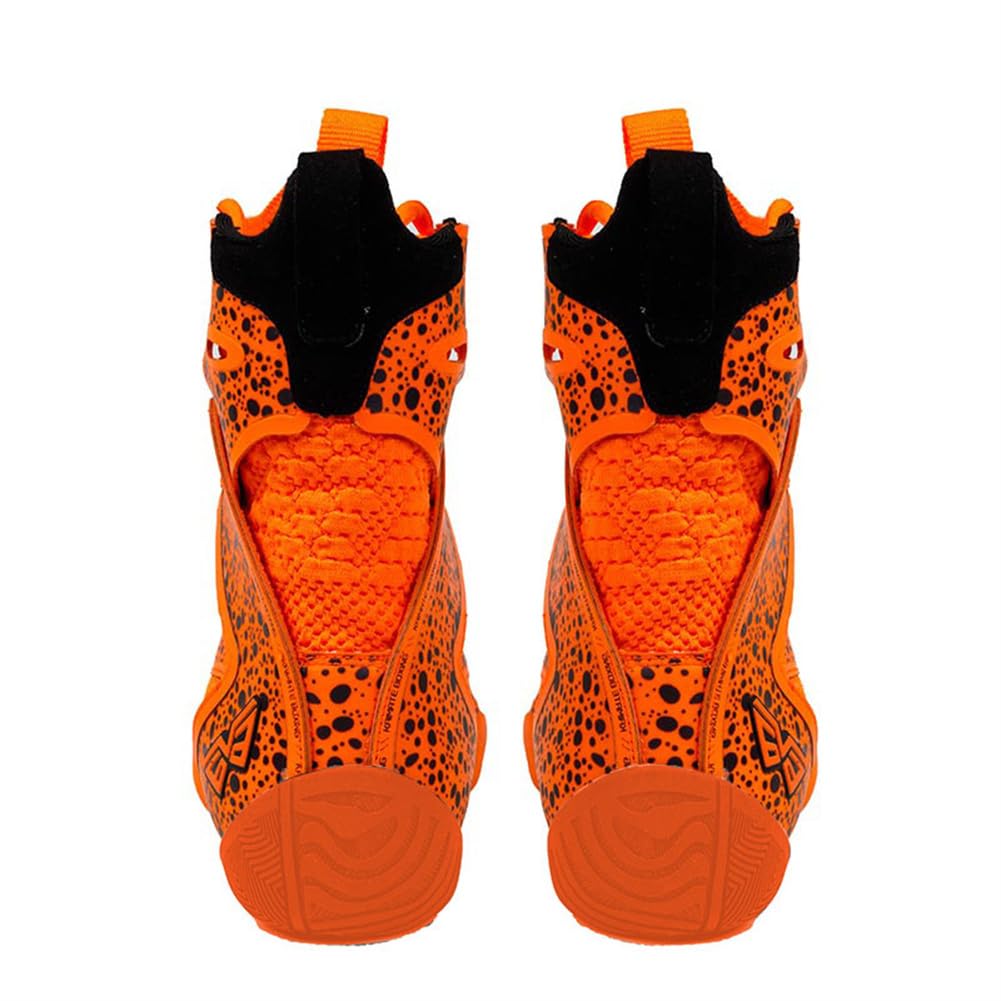 Zapatillas De Boxeo para Hombre Botas De Entrenamiento De Lucha Libre Transpirables De Caña Alta Calzado Deportivo De Competición De Sentadillas Antideslizantes