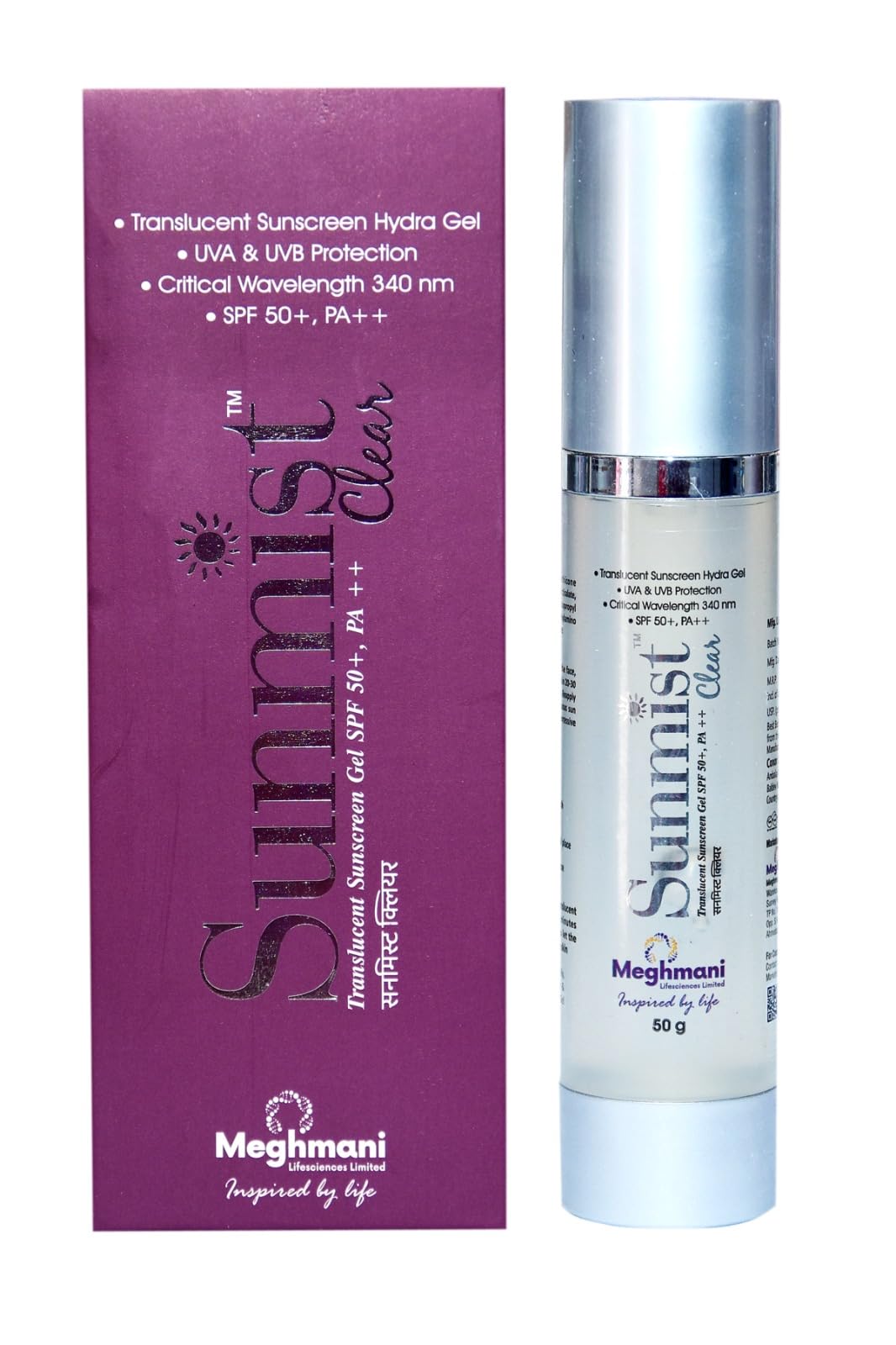 KMAY Sunmist Clear Translucent Sunscreen Hydra Gel, SPF 50+, PA++, UVA & UVB Protection, 50 g-picture-37