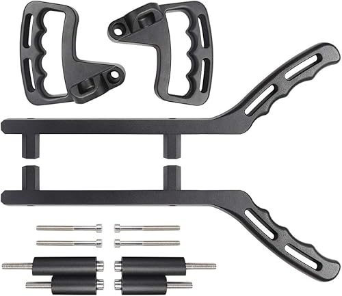 Miniatura 2 de Voodonala Kit de asas de agarre de metal negro para Jeep JK JKU 2 2007-2018 y Unlimited 4 puertas, 4 piezas (versión mejorada)