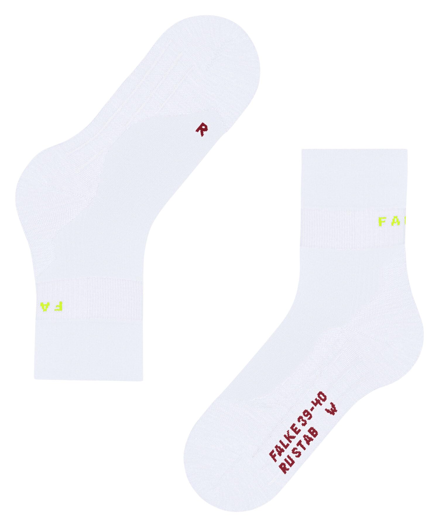 FALKE Kobiety Skarpety do biegania RU Compression Stabilizing W So materiał funkcjonalny lyocell kompresyjne 1 Para, Biały White 2000, 39-40