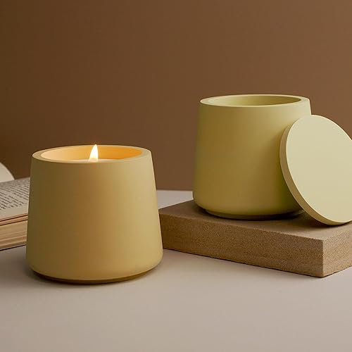 Miniatura 9 de Caja de almacenamiento con tapas, juego de moldes para tarros de velas, moldes creativos de silicona para velas, moldes para ollas, rayas redondas