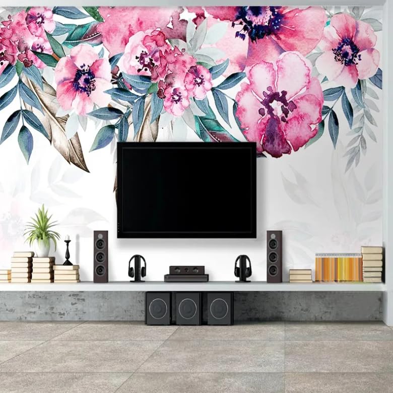 Papier peint photo 3D pour transformer un mur vide en décor fleuri