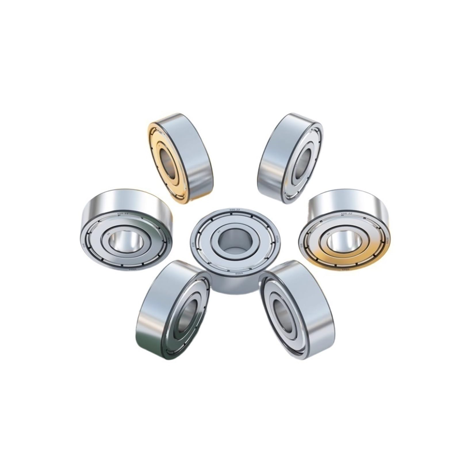 SUOFEILAIMU 8PCS P2/P4/P5 Miniature Bearings 604/605/606/607/608/609 2Z/ZZ/2RS Scooter Bearings(608-2RS/P5 8x22x7mm)