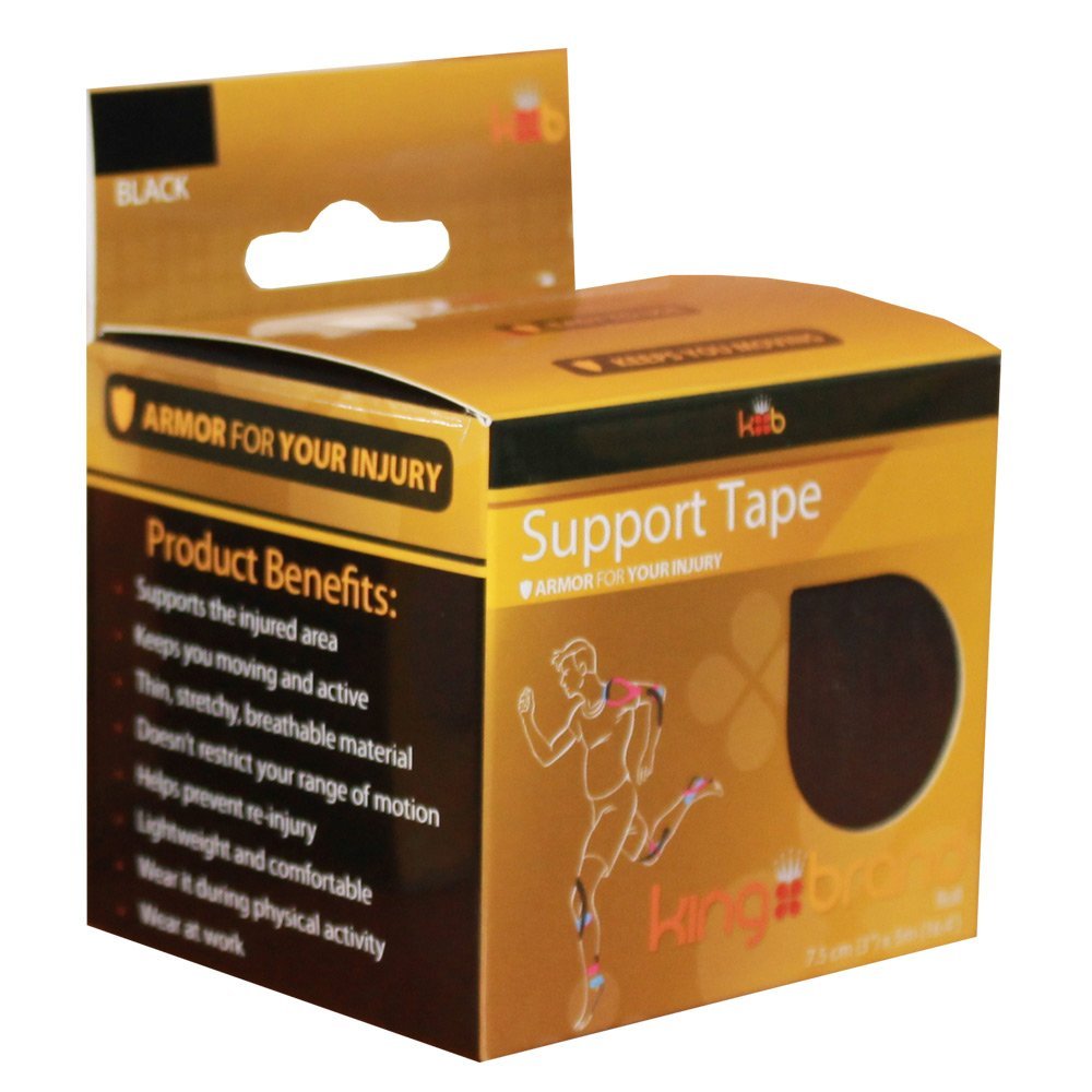 KB Support Tape Continuous Roll 16FT Black Shin