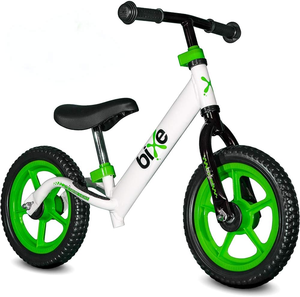 Bixe: Green (Lightweight - 4LBS) Aluminum Balance Bike for Kids and Toddlers - No Pedal Sport Training Bicycle - Bikes for 2, 3, 4, 5 Year Old : Toys & Games