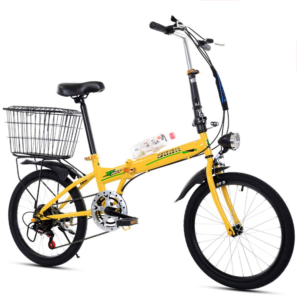 Buy 20 Inch Folding Bike Adult Variable Speed Bicycle, ain Folding Bike City Bike System Fully