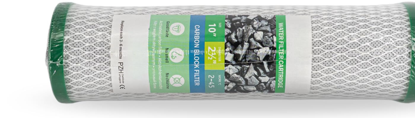 Filtr do wody, zestaw wymiennych filtrów do instalacji odwróconej osmozy RO7 z aktywnym blokiem węglowym, filtrem osadowym i jonizatorem, 6-częściowy zestaw do uzdatniania wody