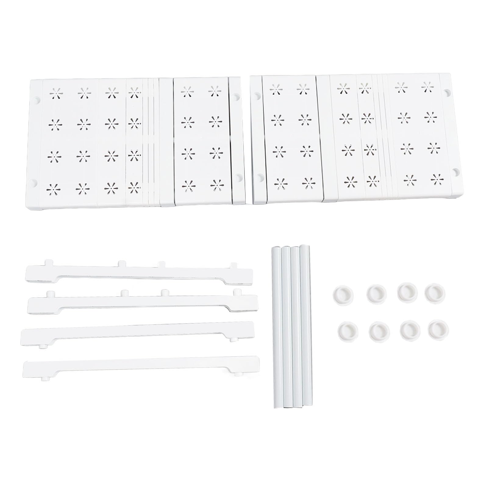 Scaffale portaoggetti espandibile per armadio |Larghezza regolabile di 48 cm per armadi/lavelli |Forte capacità di carico di 55 kg |No - Assemblaggio attrezzature per (Length 27-38cm / 10.6-15in)
