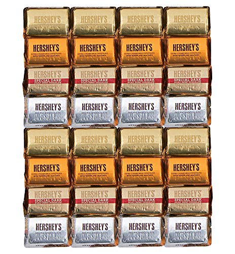 Hershey's Nuggets Assortment, Special Dark Chocolate, MIlk Chocolates with Almonds, Hershey's Milk Chocolate, Extra Creamy Milk Chocolate with Toffee and Almonds, 5 pounds