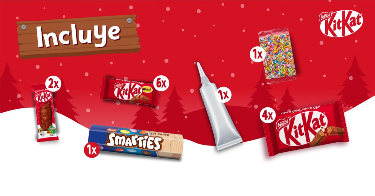 NESTLÉ KITKAT casa de chocolate con leche NAVIDAD paquete 461g