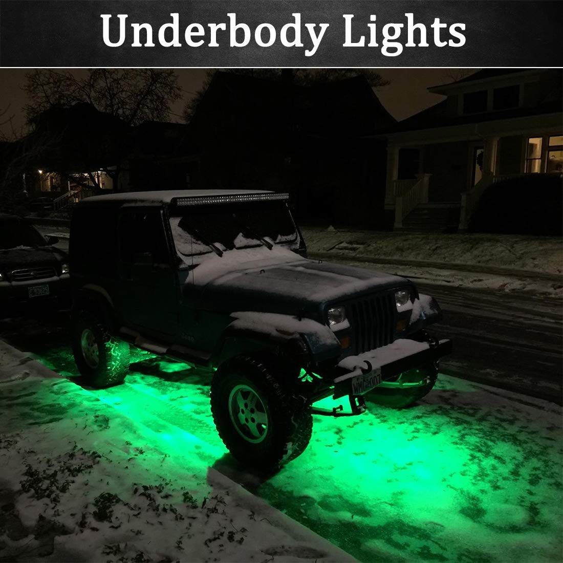 Botepon Led Rock Lights, Strip Lights, Wheel Well Light, Underglow Lamp