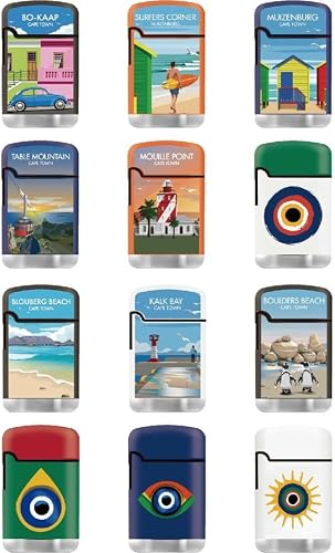 Zengaz - ZL3 Glenn John Art Cube - 48 Piece DIsplay Torch Jet Lighters