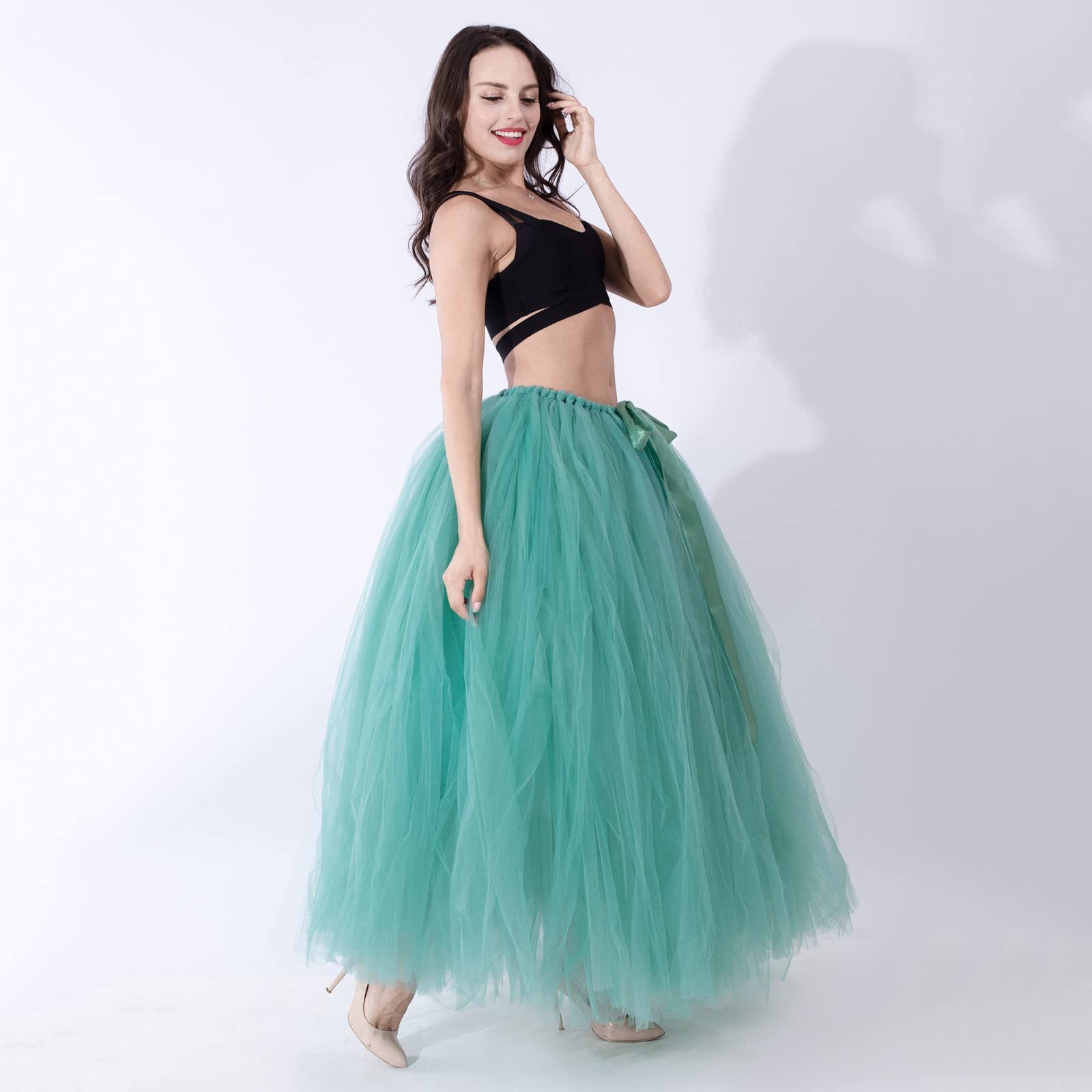 Gonna Tulle Donna Abito da Ballo Annata di 50 Cocktail Swing Principessa Sottogonna Tulle Sottogonna Balletto Gonna per Capelli Carnevale Compleanno Festa Regalo Gonne in Tulle Bambina