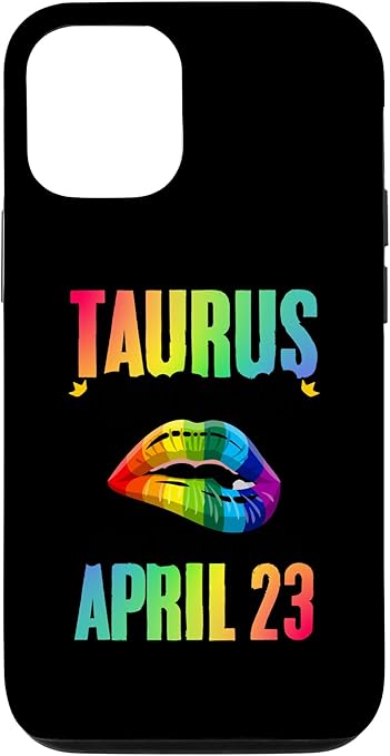 iPhone 13 Pro Rainbow Lips Taurus Queens Birthday Zodiac Sign Astrology Case