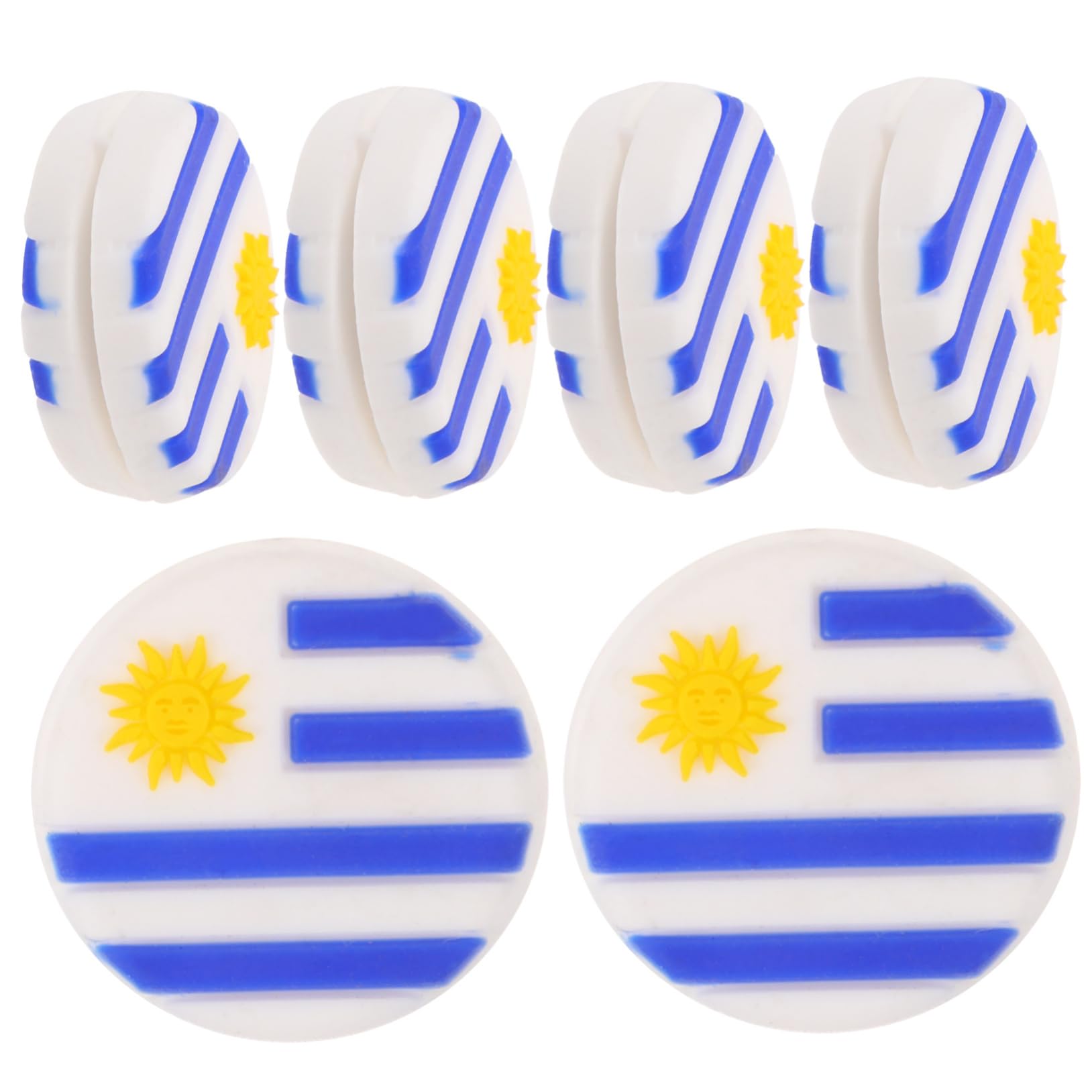 Toddmomy Ammortizzatore Tennis Silicone con Design Uruguaiana Assorbimento per Racchette Tennis E Facile Trasportare E Conservare