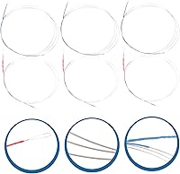 Vista 4 de Totority 6 Sets Erhu Cuerdas Instrumentos musicales sitar laúd instrumento khaen instrumento musical accesorios erhu instrumento gitarre instrumento