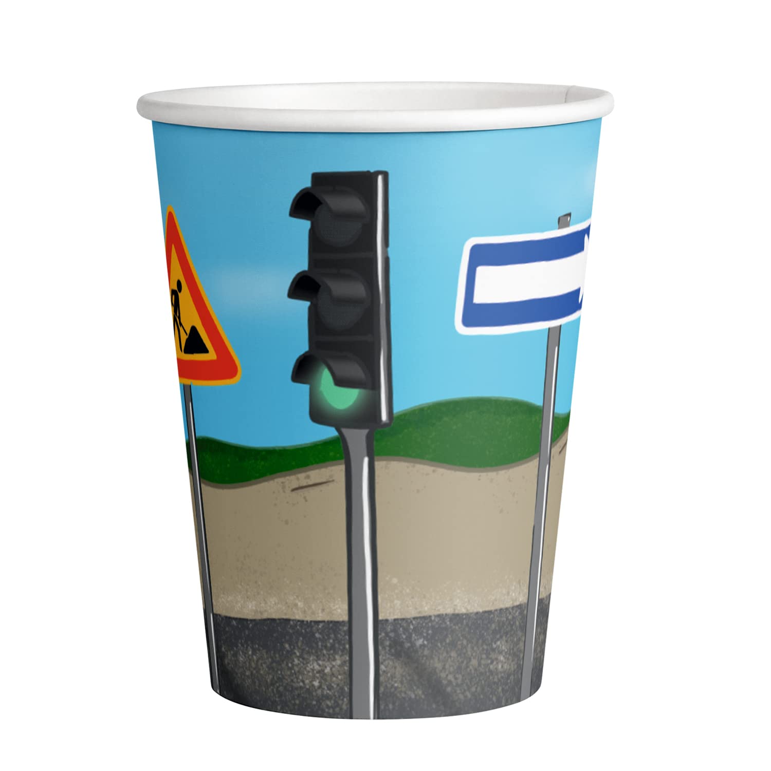 amscan 8 Paper Cups Construction Party 250 ml