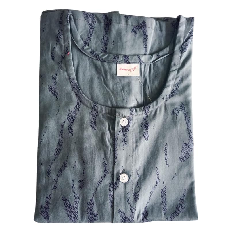 Image of Women's [Size - L- 4XL ] Full Open /Front Buttoned [a Kind of Adaptive Clothing] Multipurpose Nighty for Maternity /Pregnancy /Elderly /Patient /Feeding /Hospital Purpose Nighty(XL) - Calf Length
