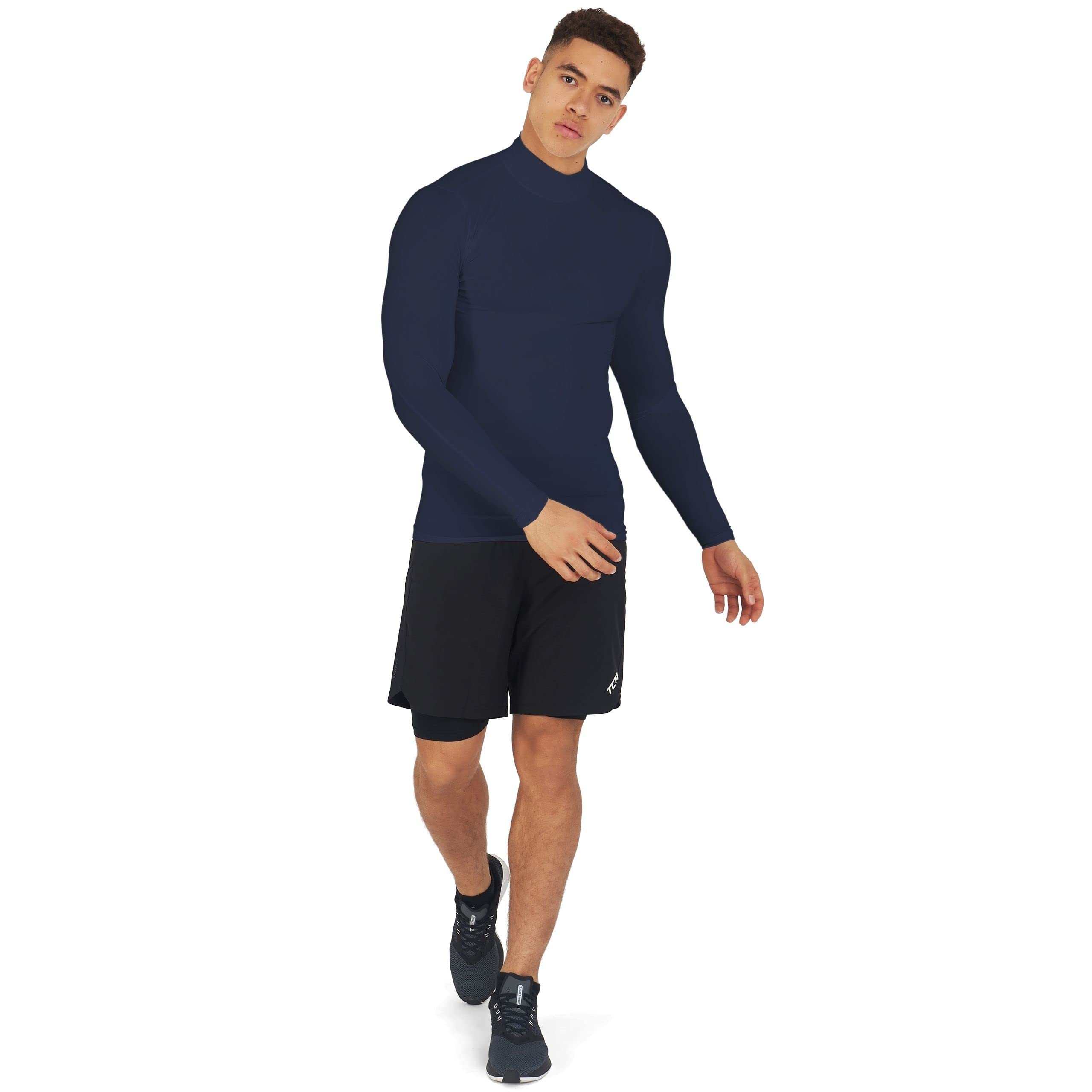PowerLayer Maglia Termica Uomo a Manica Lunga - Maglia Compressione Uomo per Calcio e Sport - Strato Base a Maniche Lunghe - per Allenamento Corsa e Ciclismo