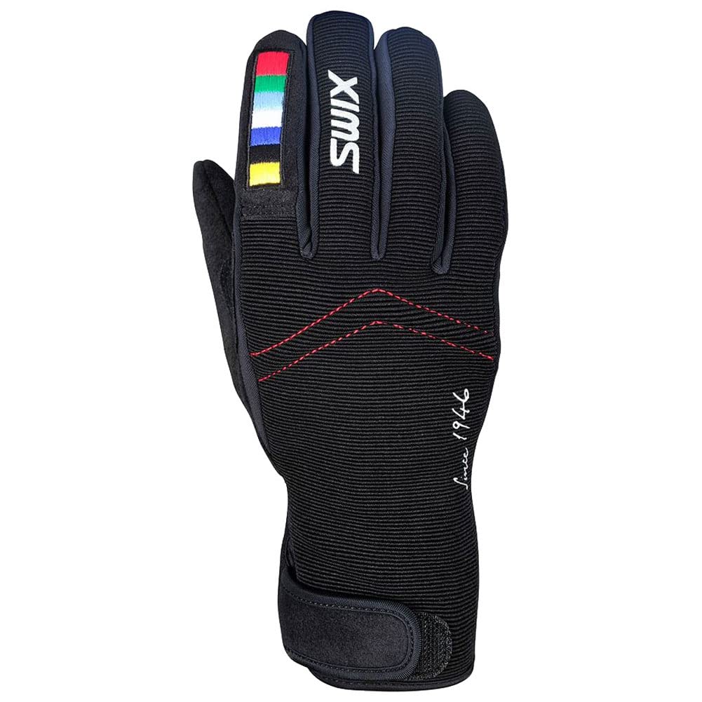 Swix Herren Wintersport Snowboarden Skifahren Warm Weich Universal Gunde Handschuhe, Schwarz, Größe M Sport & Freizeit