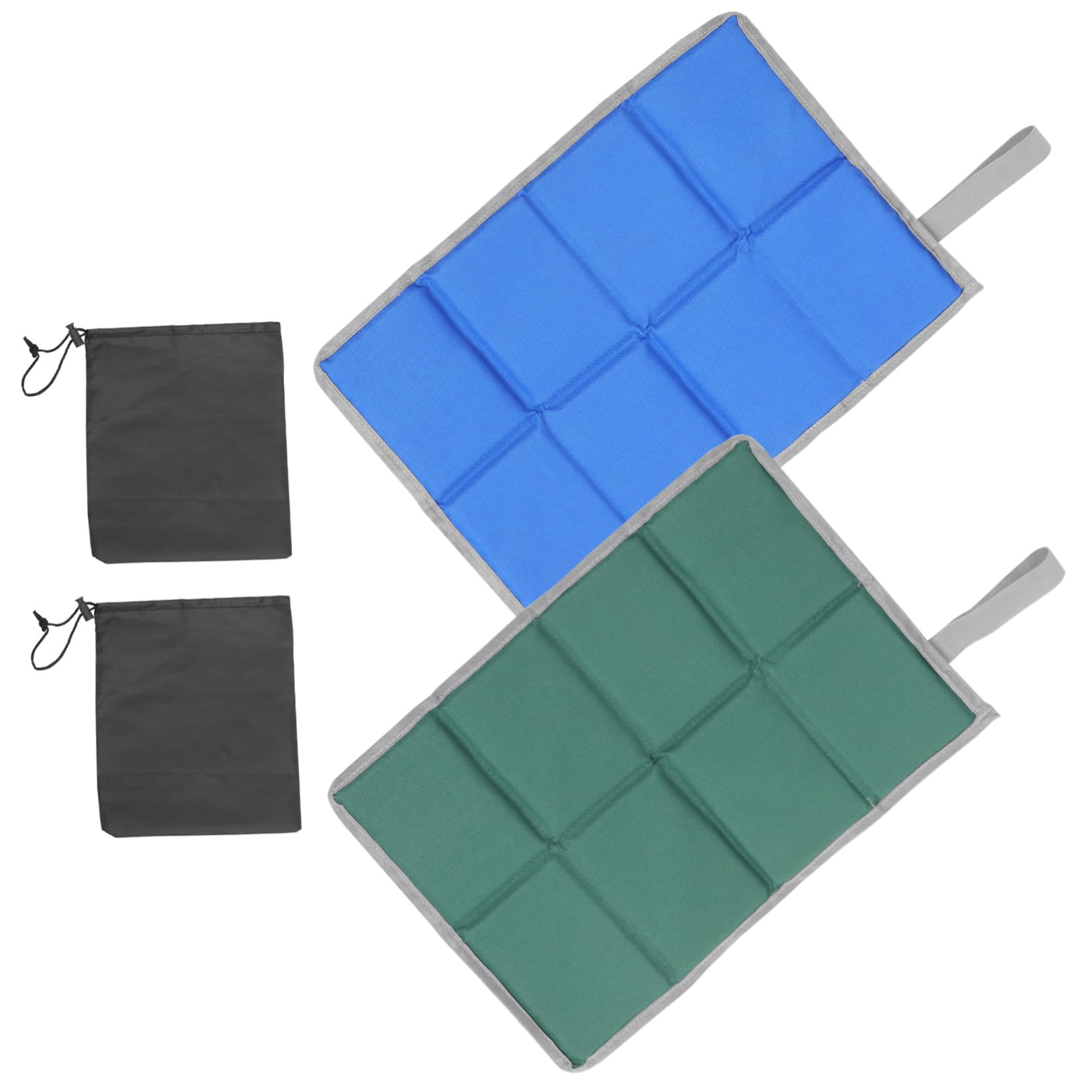 BESPORTBLE 2sets Portable Outdoor Folding Cushion Mat Thickened Lightweight Picnic Pad for Camping Hiking Beach Parties