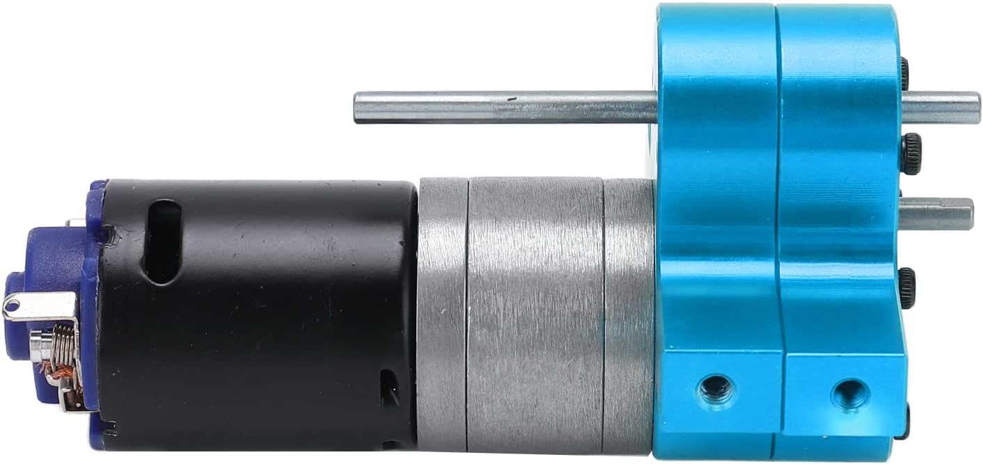 Dilwe RC Motor Gear Box Set, RC Transmission Gear Box with 370 Motor RC Accessories for WPL B1 B‑1 C14 C‑14 1/16 Truck RC Car Replacement Parts(Blue)