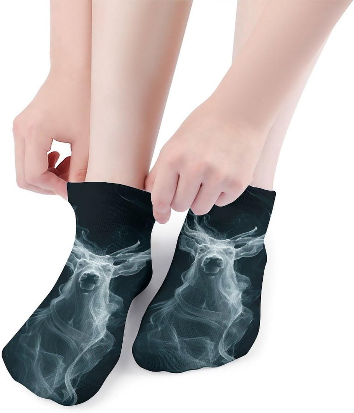 Smoke-Deer Socks for Men Women 5 Pairs Ankle Socks