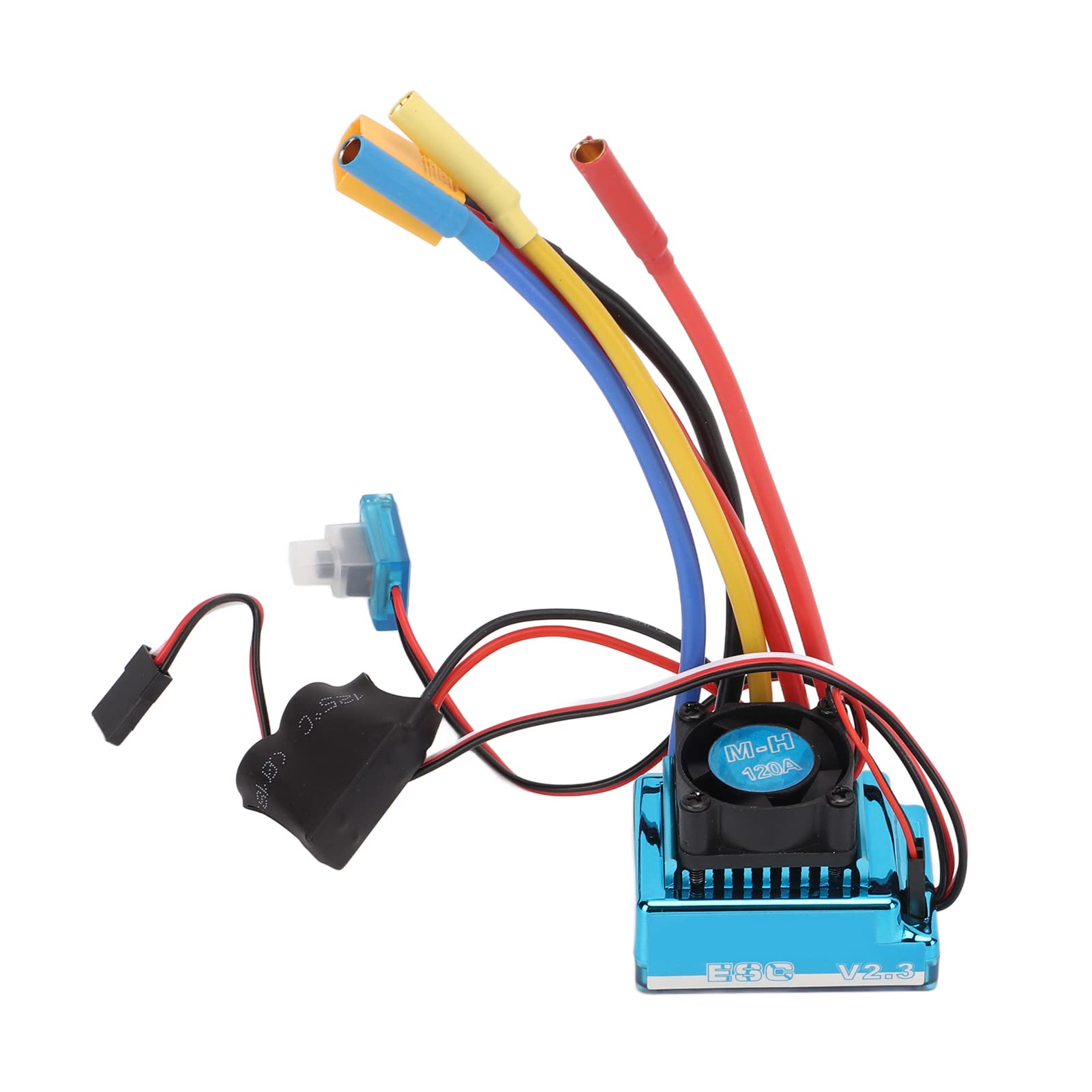 Cuifati Zestaw Silnika Bezszczotkowego 3100KV i Regulatora 120A, | Zestaw do modernizacji samochodu RC z wtyczką XT60, do samochodu RC 1/10 1/8, 2-4S Lipo