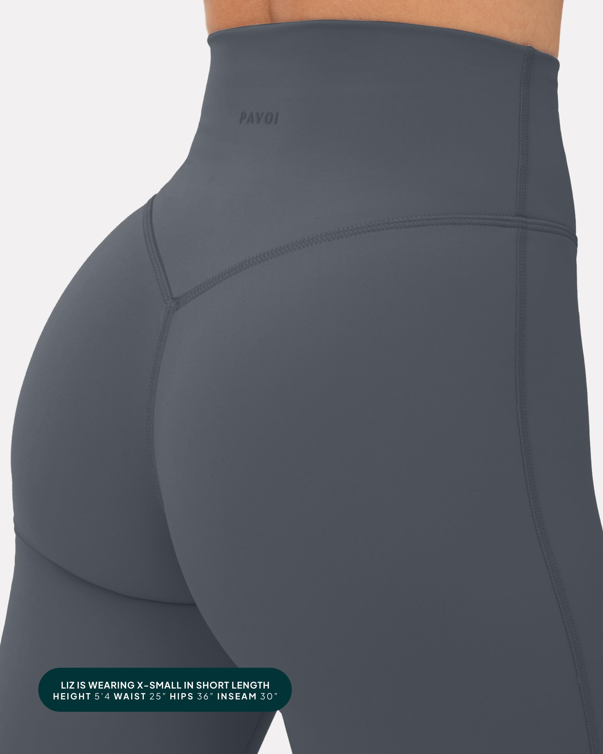 PAVOI ACTIVE Legging évasé taille haute pour femme – Pantalon de yoga évasé à jambes larges et souples – FlexFlow, Gris tempête, Taille XL