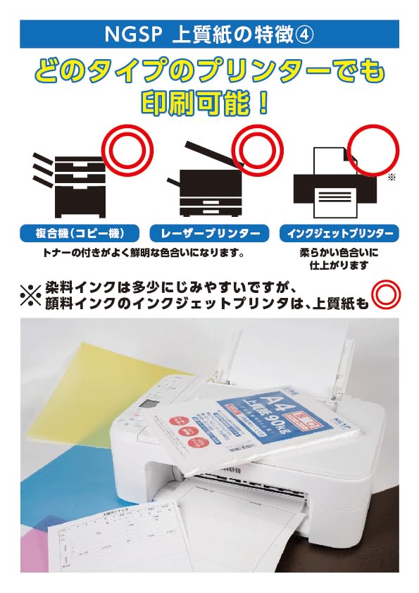 Amazon | 【超厚口】ハガキサイズ用紙 無地 上質紙 180kg 国産