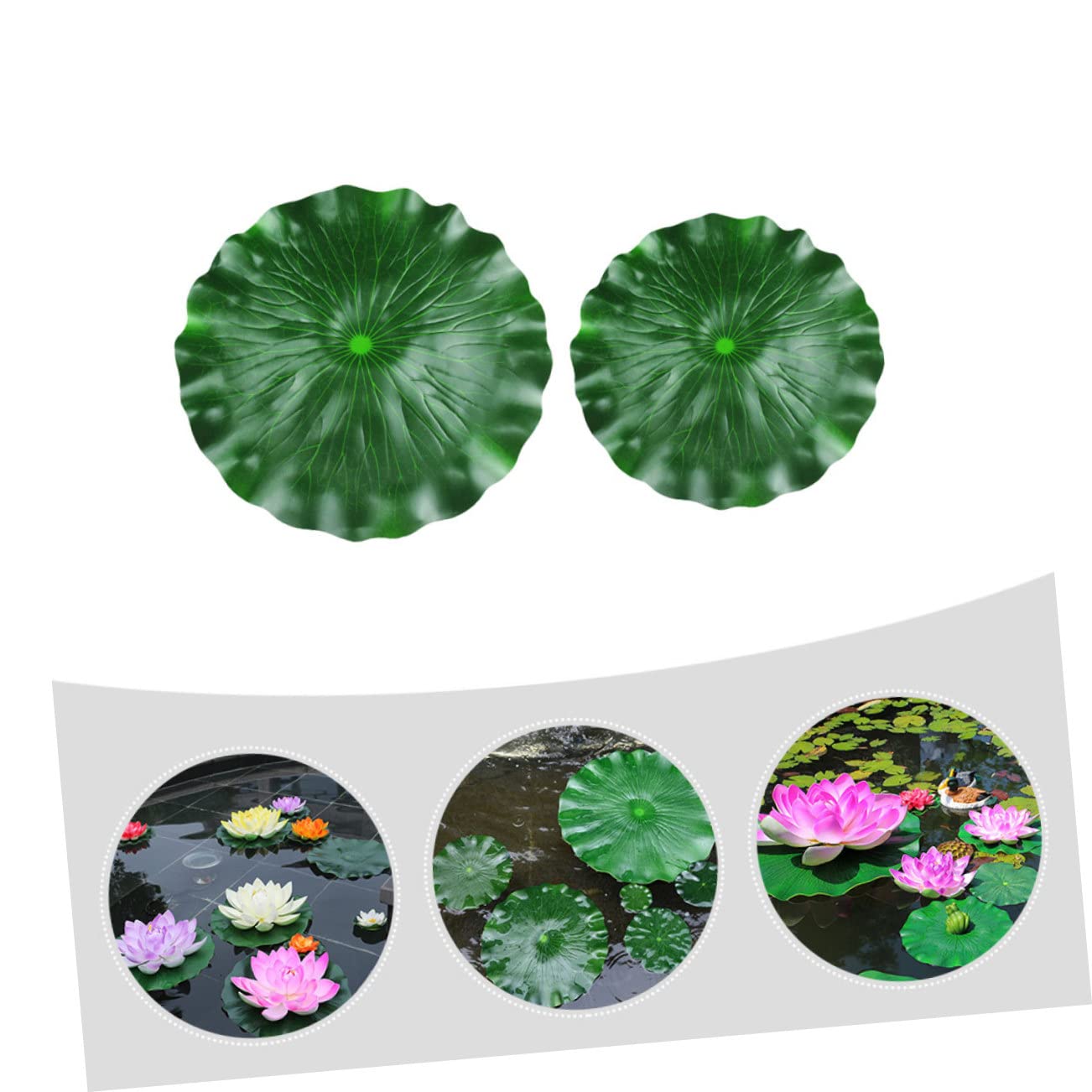 Happyyami 10piezas Artificiales Eva para Decoración De Estanques y Flotantes para y Diseño Natural