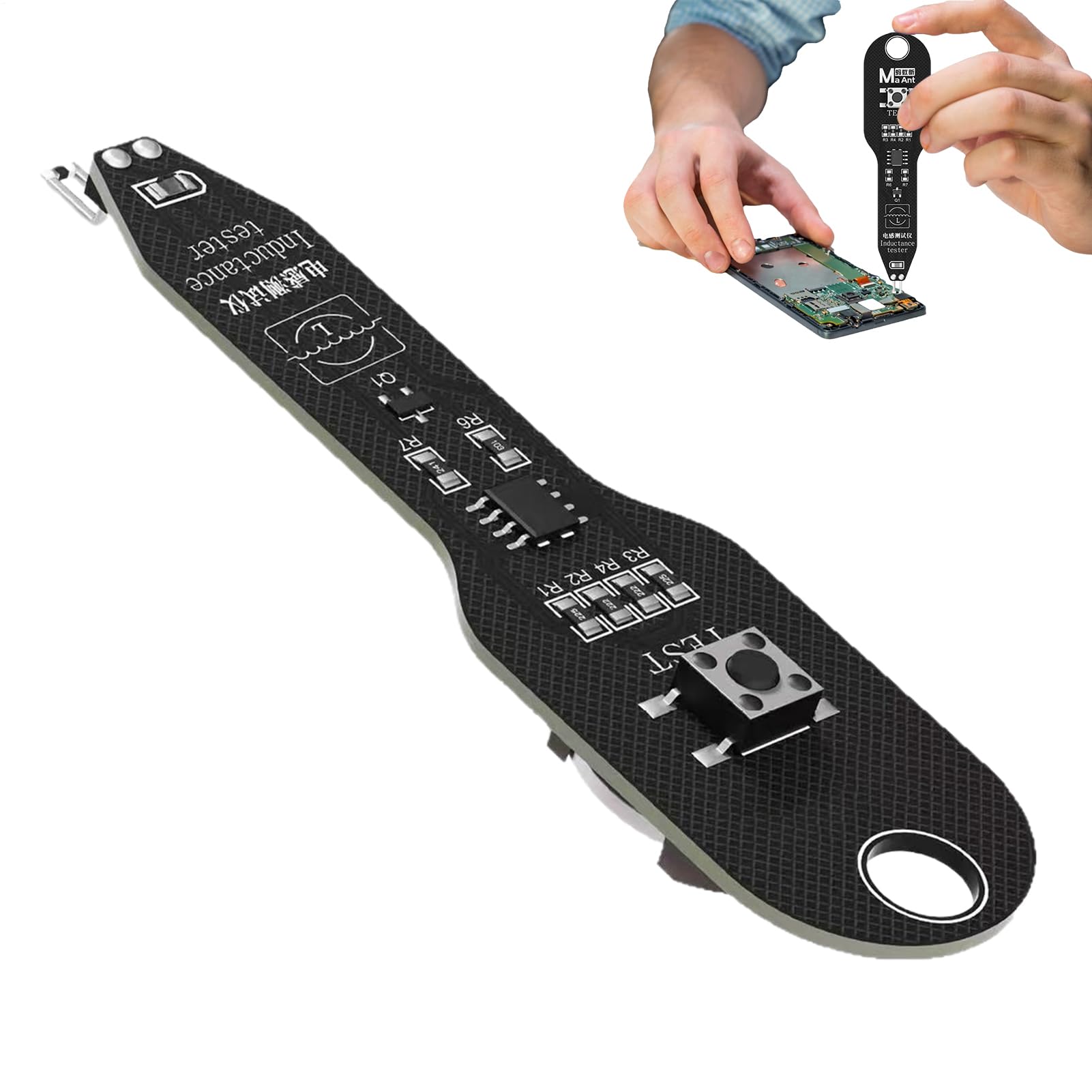 Tester per circuiti elettronici, tester per manutenzione a induzione elettromagnetica, rilevatore di precisione professionale per telefoni, elettronica, riparazione fai da te e diagnostica di circuiti