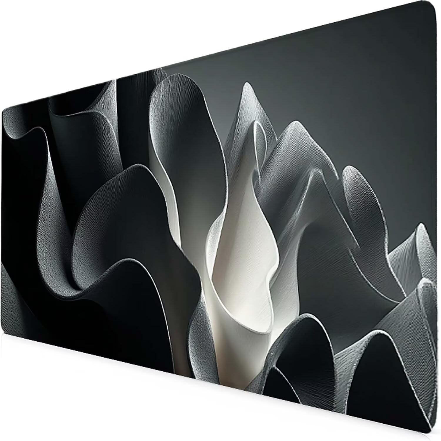 Tappetino Mouse XXL 1000x500mm Grigio Mousepad Astratto Tappetino Scrivania Grande, con base in Gomma Antiscivolo, Impermeabile Sottomano Scrivania per Computer, Ufficio, Accessori Gaming 5-5662f