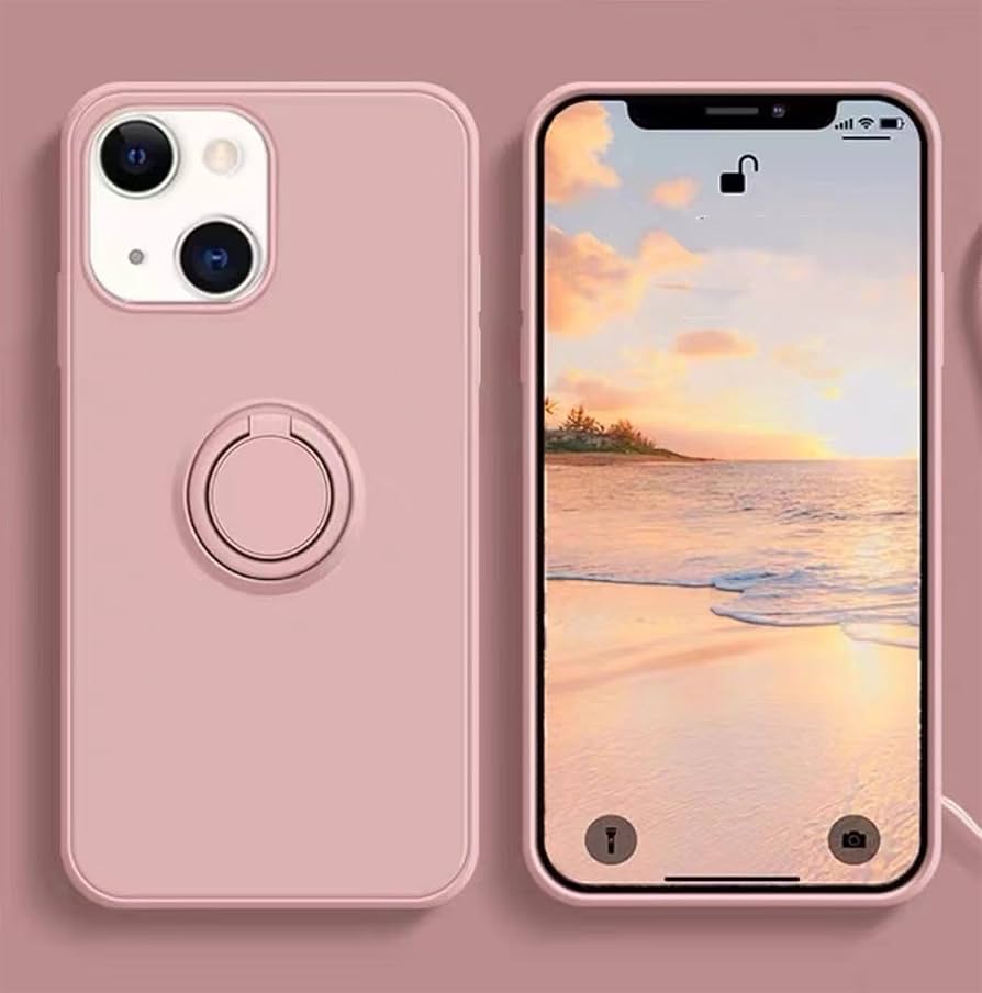 iPhone13ProMaxリング付き シリコン ペールピンク iPhone13ProMaxリング付き シリコン ペールピンク iPhone 13 Pro