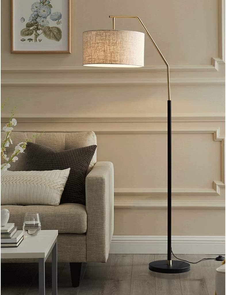 モダン フロアスタンド 照明 サイドテーブルフロアランプ リネンシェード付き モダン フロアスタンド 照明 サイドテーブルフロアランプ リネン