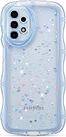 Vista 84 de ZTOFERA Funda protectora para Samsung Galaxy A14 4G/5G de 6.6", ondulada, con brillantina de estrella, poliuretano termoplástico transparente, suave