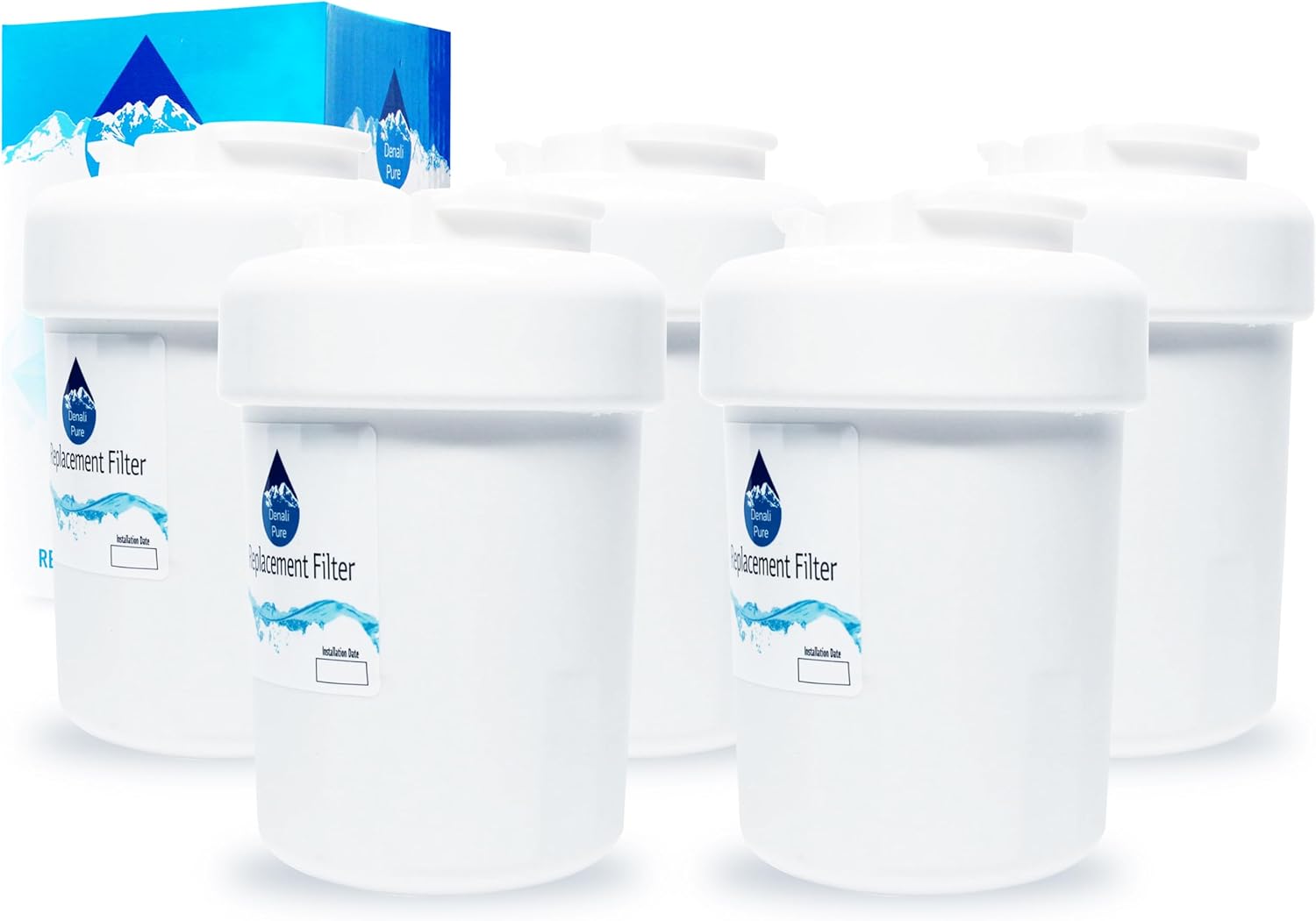 5-Pack Replacement MWF Refrigerator Water Filter for General Electric - Compatible with GSL25JFPABS, Hotpoint HSS25GFPJWW, MWF, Hotpoint HSS25GFPHWW, Hotpoint HSS25GFPAWW