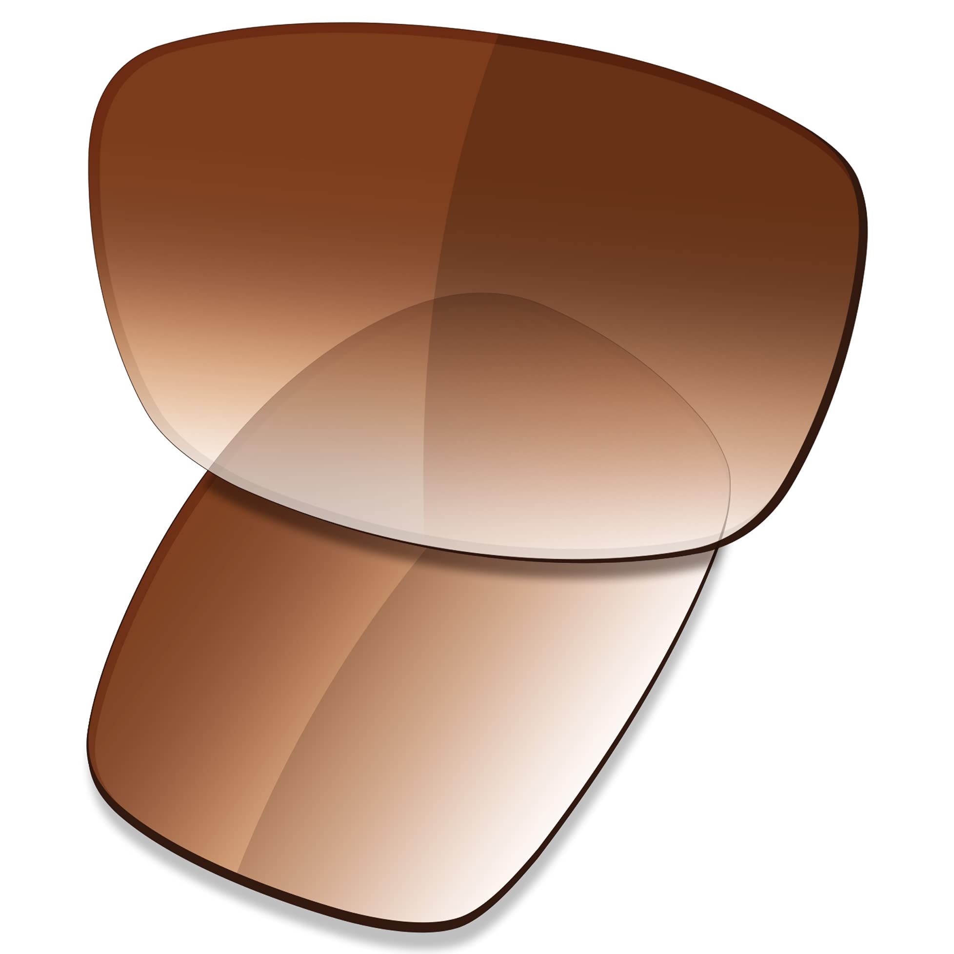 Saucer Premium Replacement Lenses for Oakley Hijinx Sunglasses High Defense - Brown Gradient Tint Non Polarized